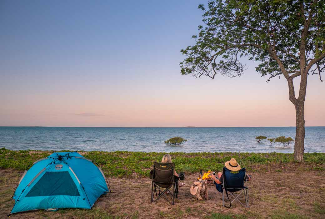 beach camping in Mackay