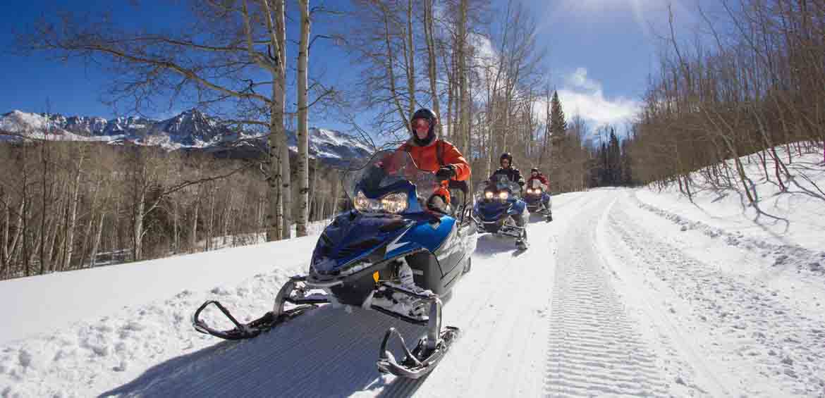 Snowmobile, snow activities
