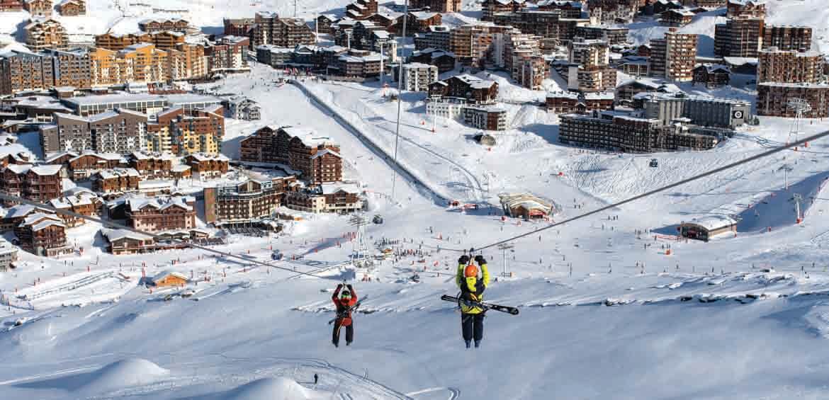 Ziplines, snow activities