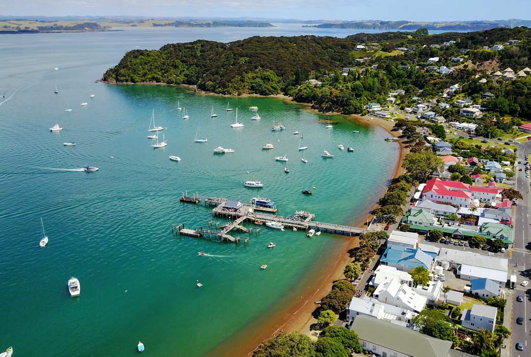 Russell Township & Wharf , Bay of Islands, New Zealand