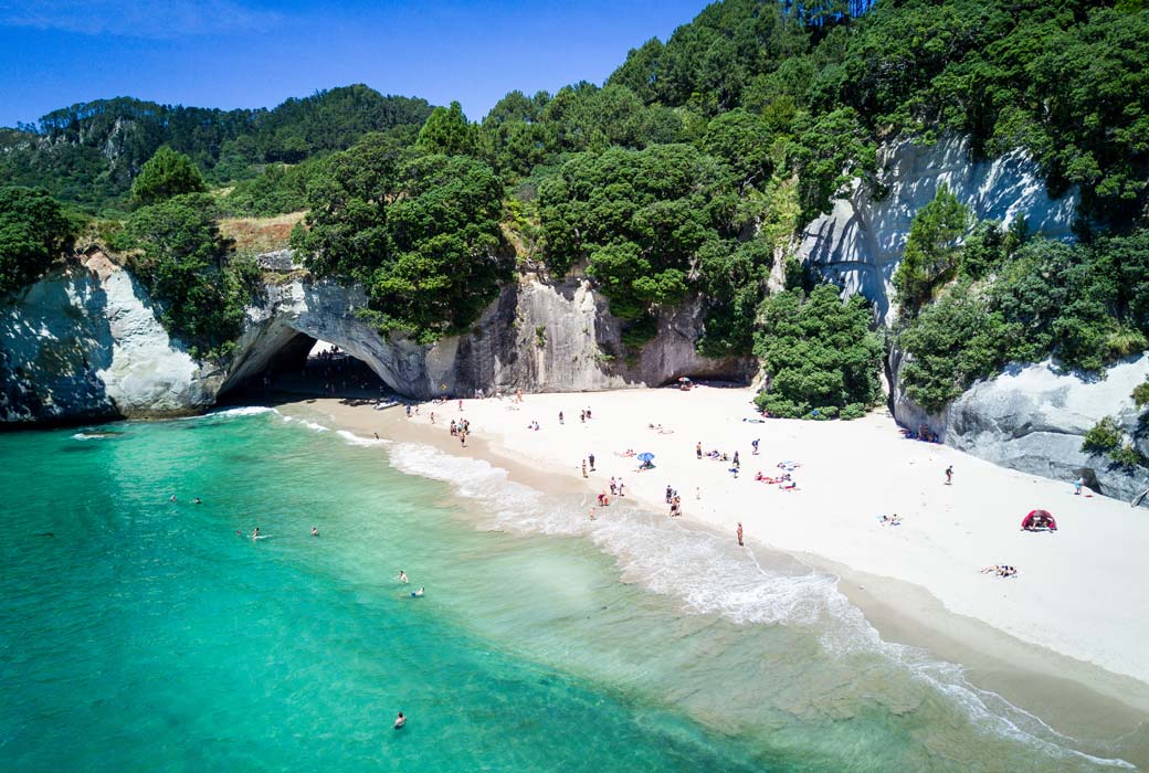 Cathedral cove in Coromandel Peninsula, New Zealand