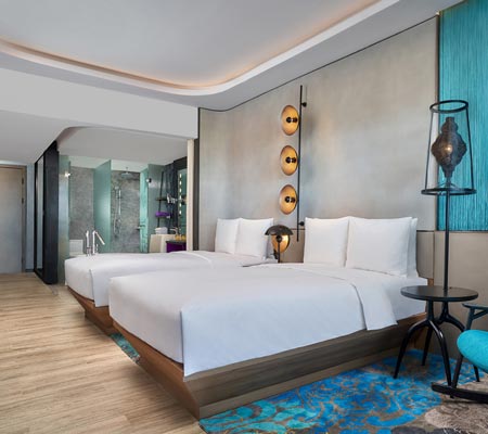 Twin Garden View Room at Renaissance Bali Nusa Dua Resort