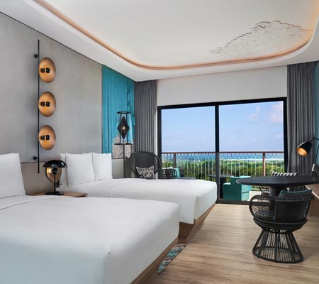 Twin Garden View Room at Renaissance Bali Nusa Dua Resort