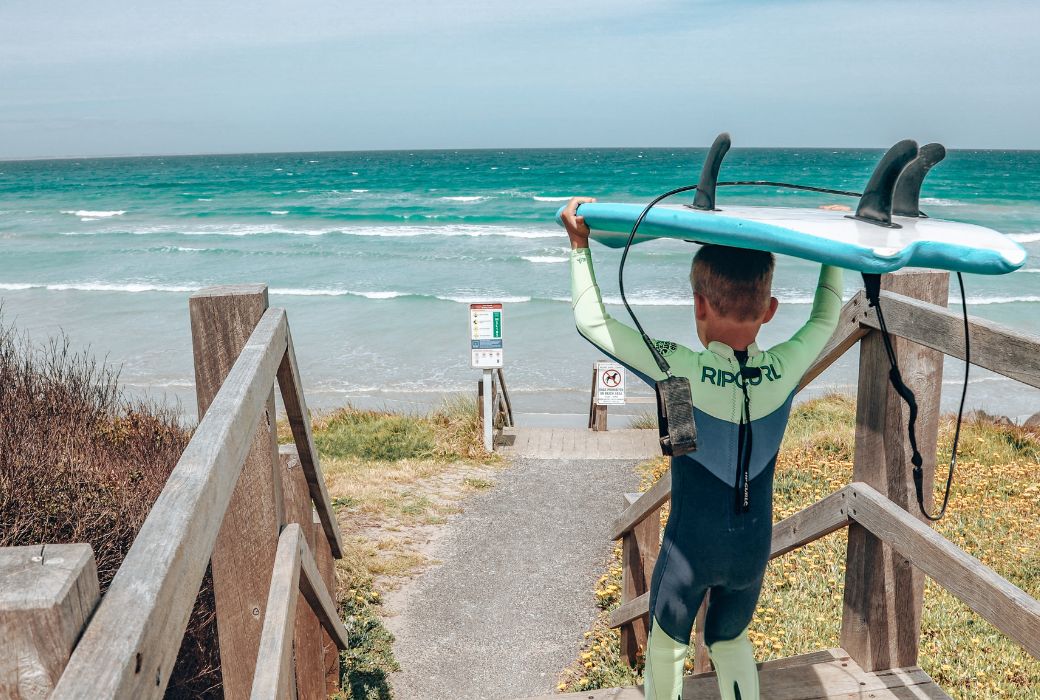 Great Ocean Road surfing