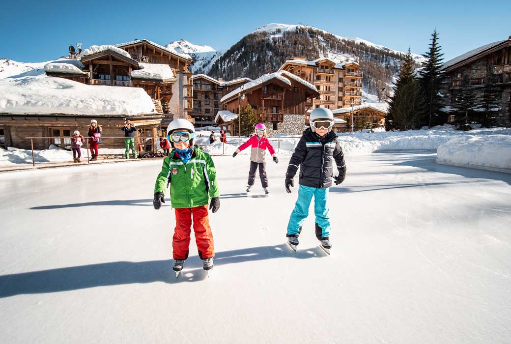 Val d’Isère's outdoor ice skating rink