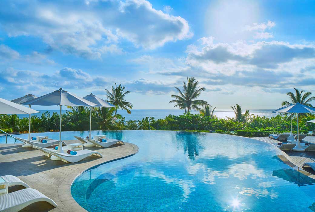 Splash in the outdoor pool at Sheraton Bali Kuta Resort