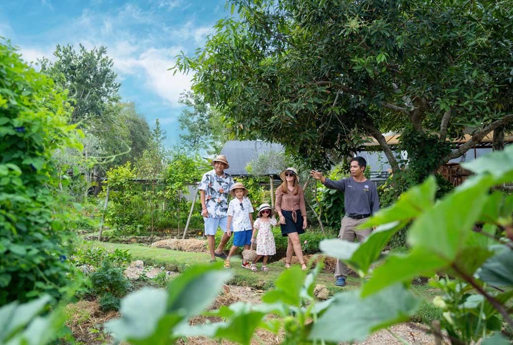 Farm walk at AYANA Bali