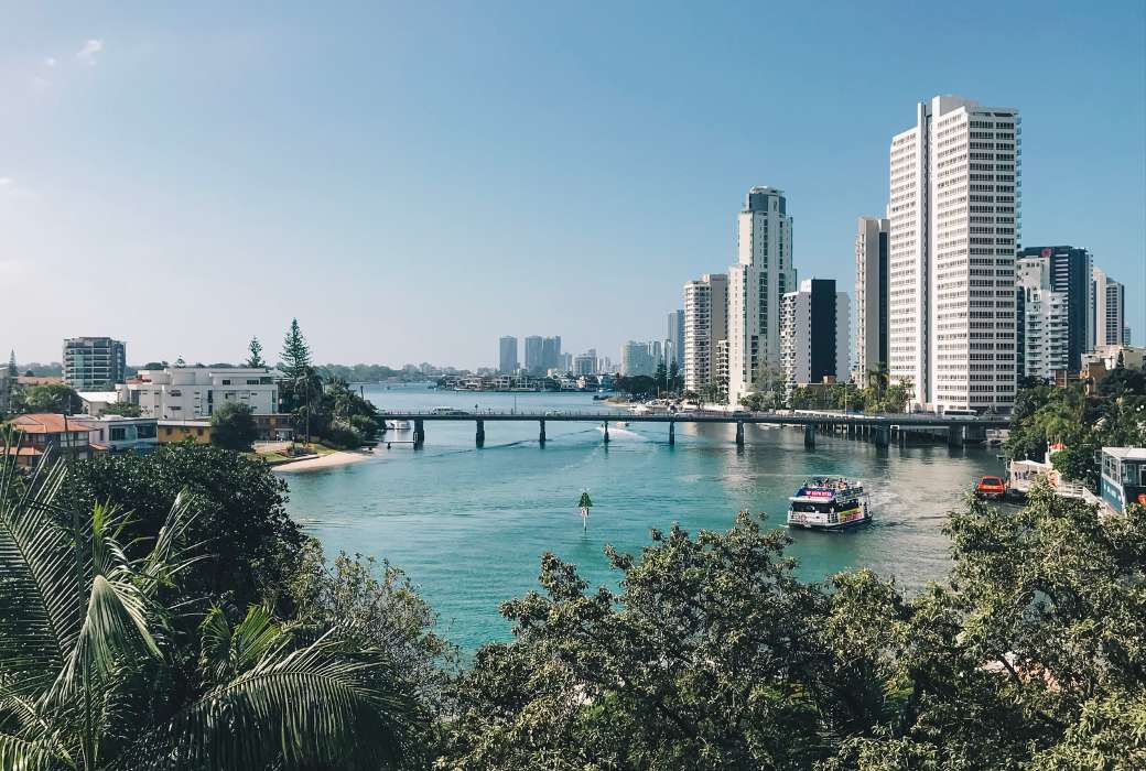 Cruising on the river in Surfers Paradise