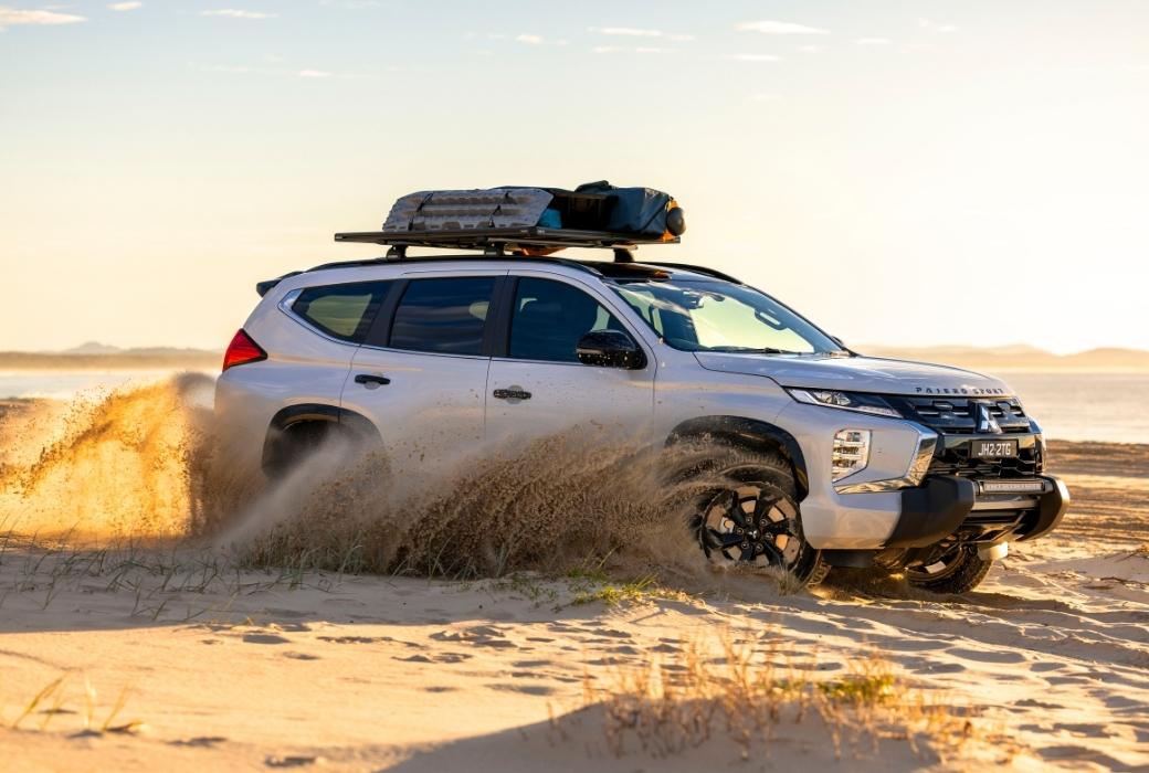 Mitsubishi Pajero Sport on sand