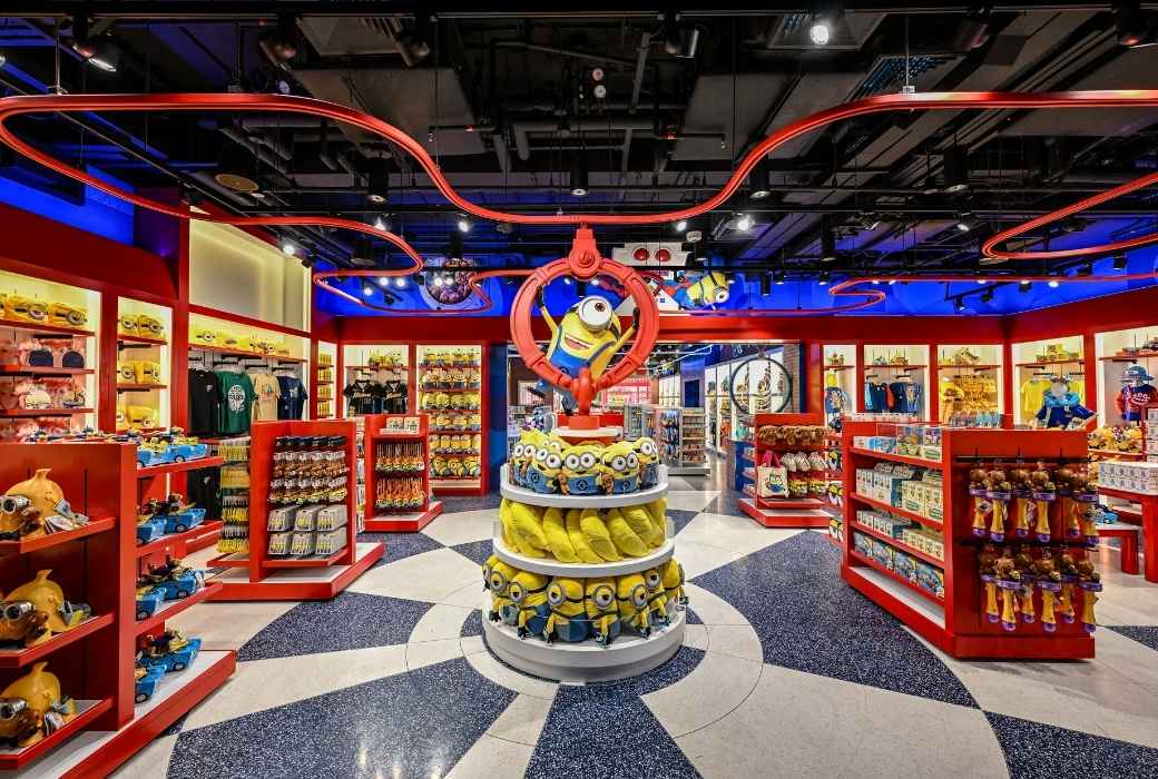 Minion Land merchandise store at Universal Studios