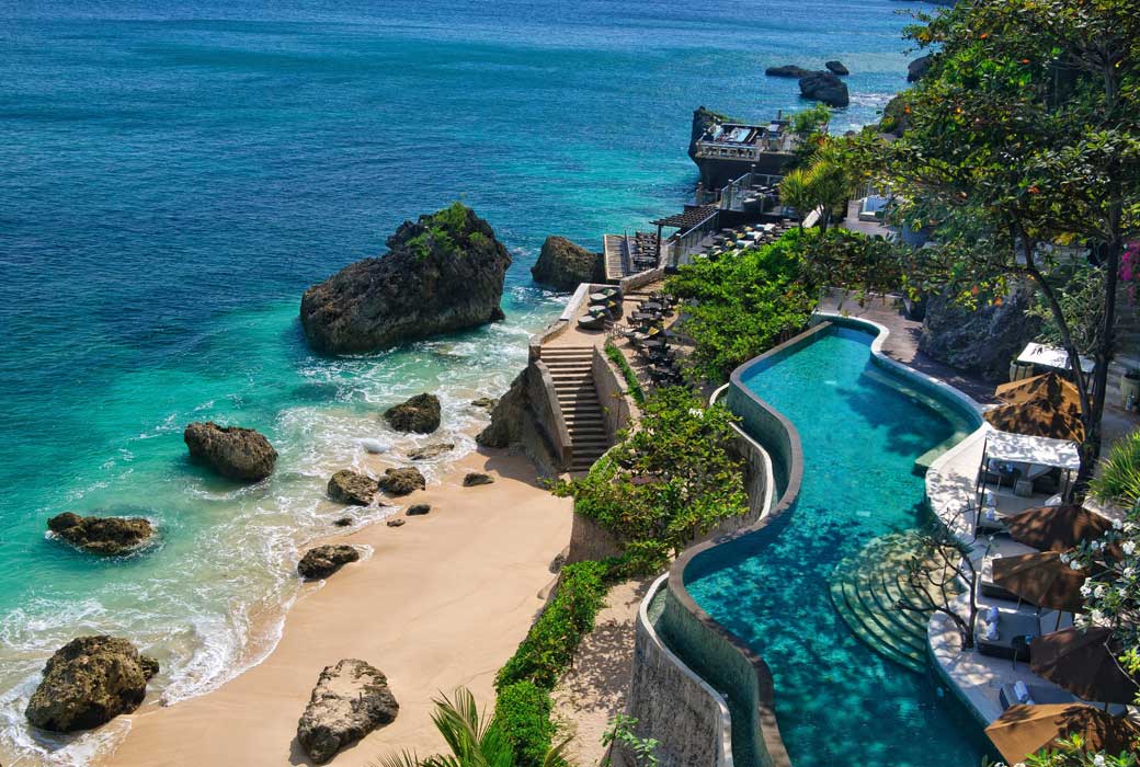 The beach at AYANA Bali
