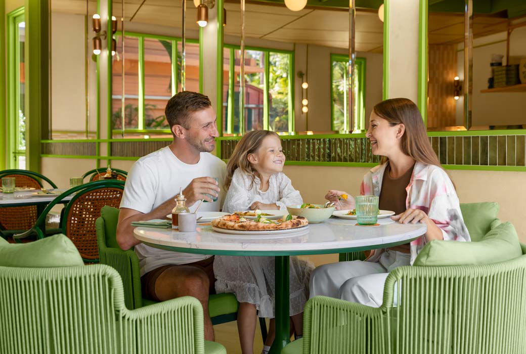 Family meals at Goodfellas Pizzeria at Courtyard by Marriott Phuket, Patong Beach Resort