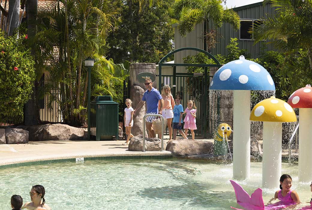 Swimming pool at Ashmore Palms Holiday Village