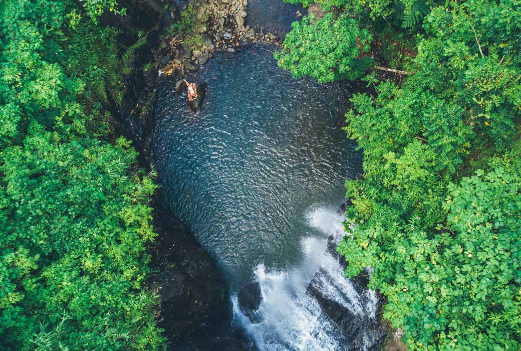waterfall near Koro Sun Resort