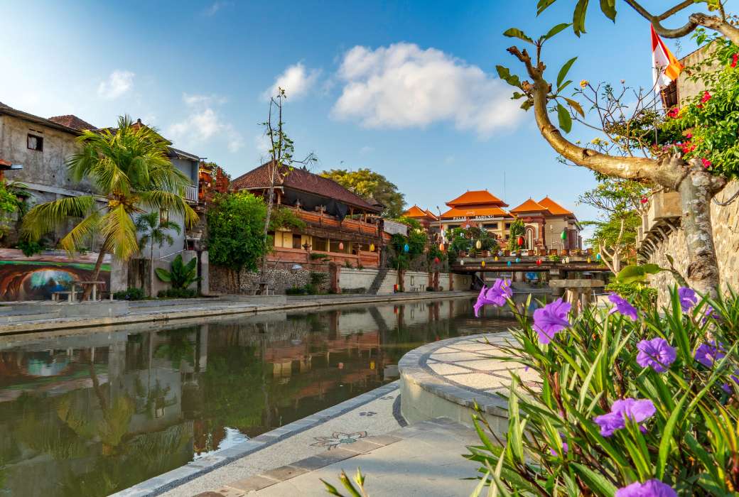 River near Badung Market, Denpasar